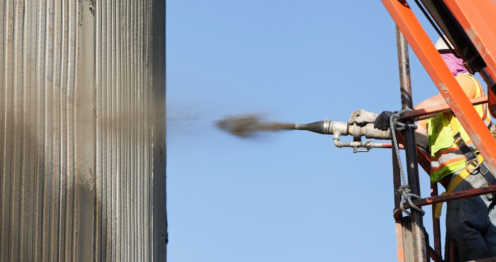 aplicare beton torcretat